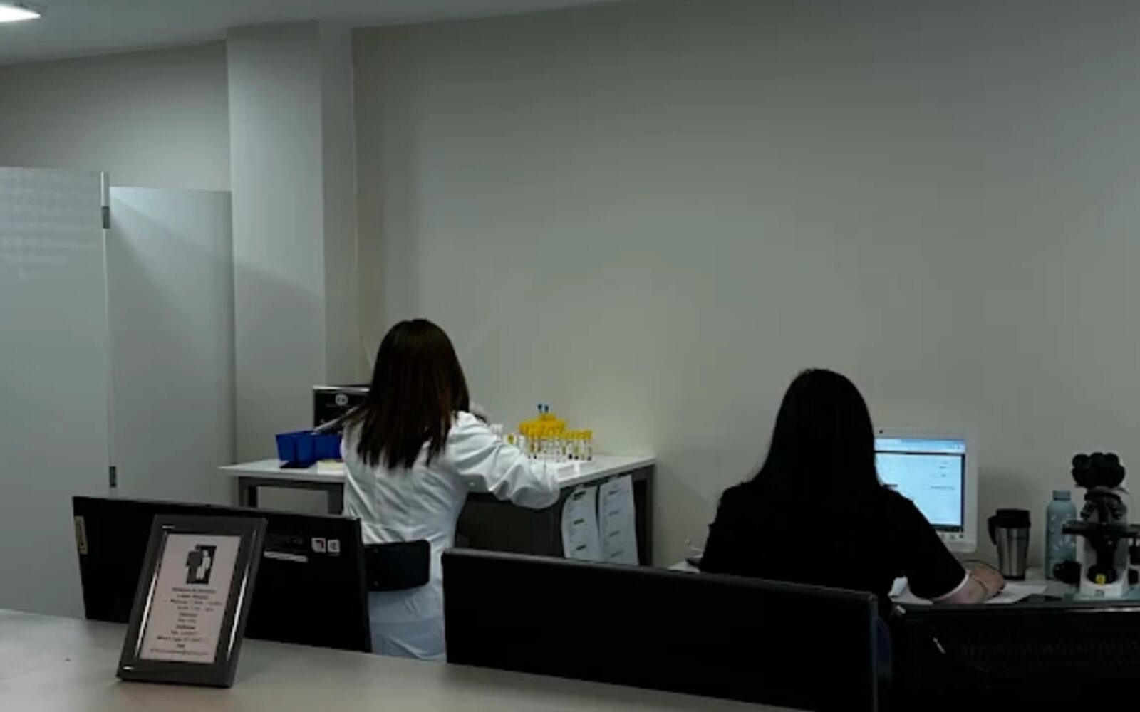 Recepción del laboratorio